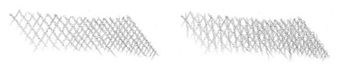 Cross hatching shading technique RFA