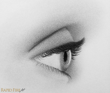 drawing eyes from the side step 9