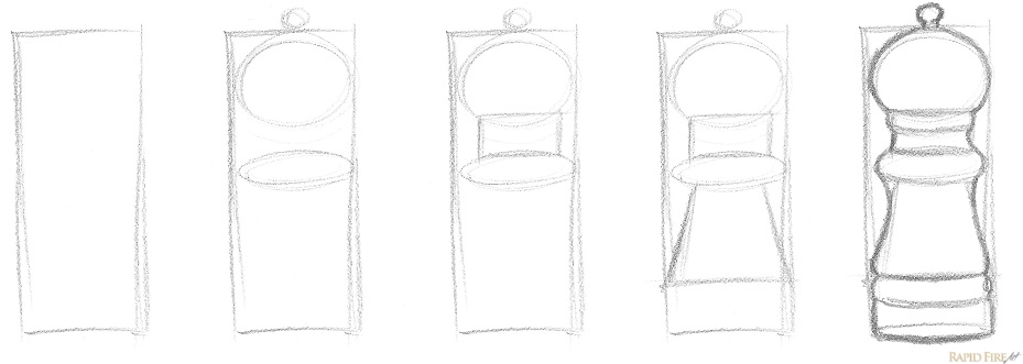 How to break an object down into simple shapes