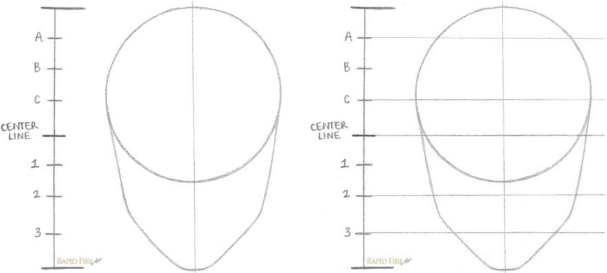 How to Draw a Female Face Step 2