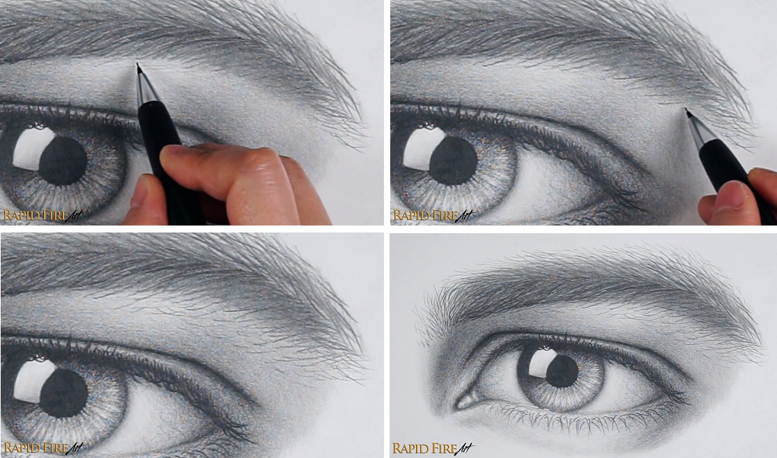 How to Draw Stray Eyebrow Hair Bushy