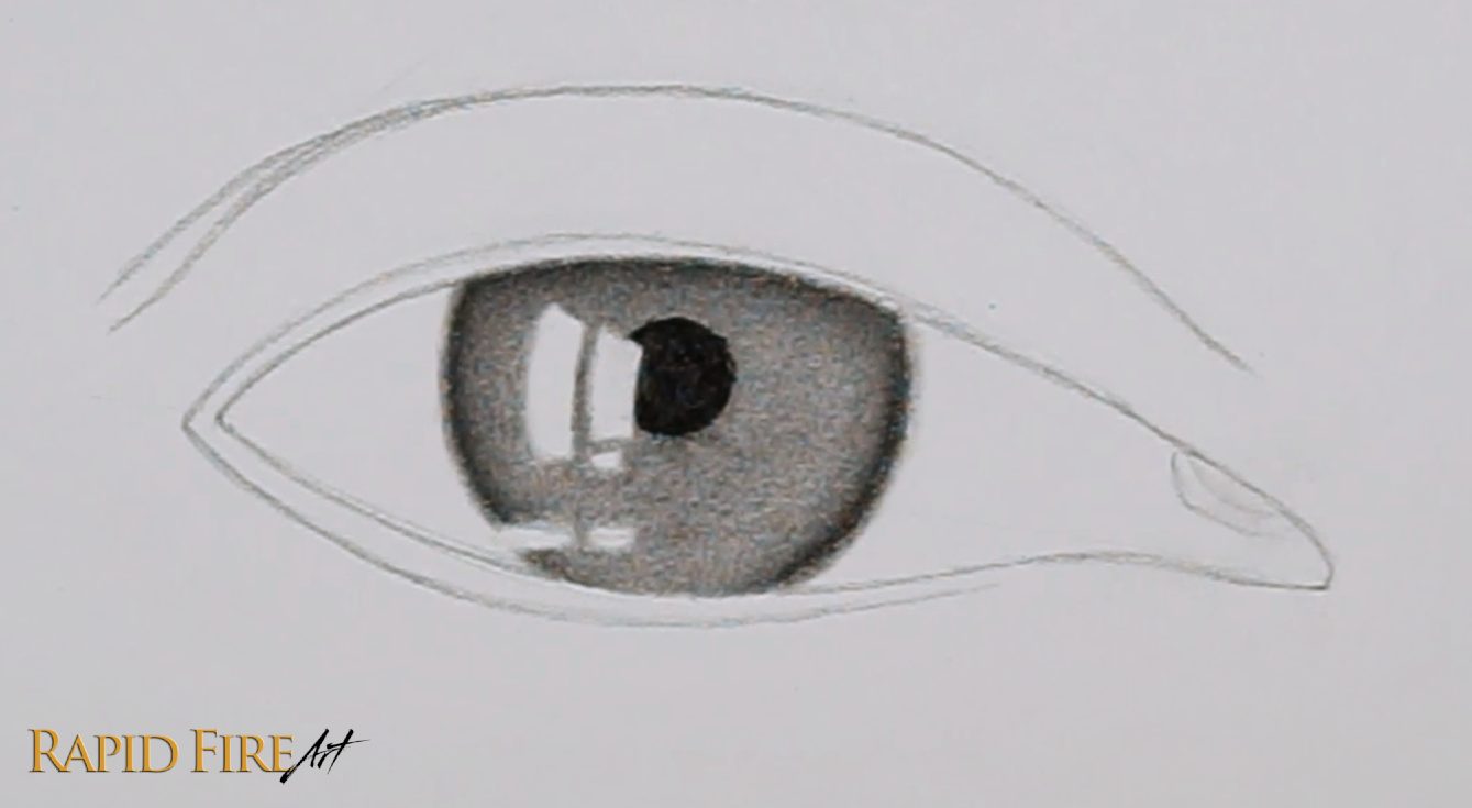 How to Draw a Teary Crying Eye Step 4_2