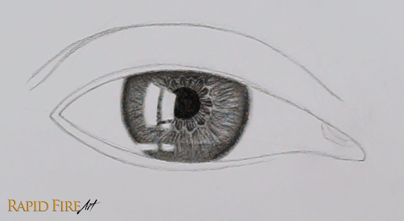 How to Draw a Teary Crying Eye Step 6_2