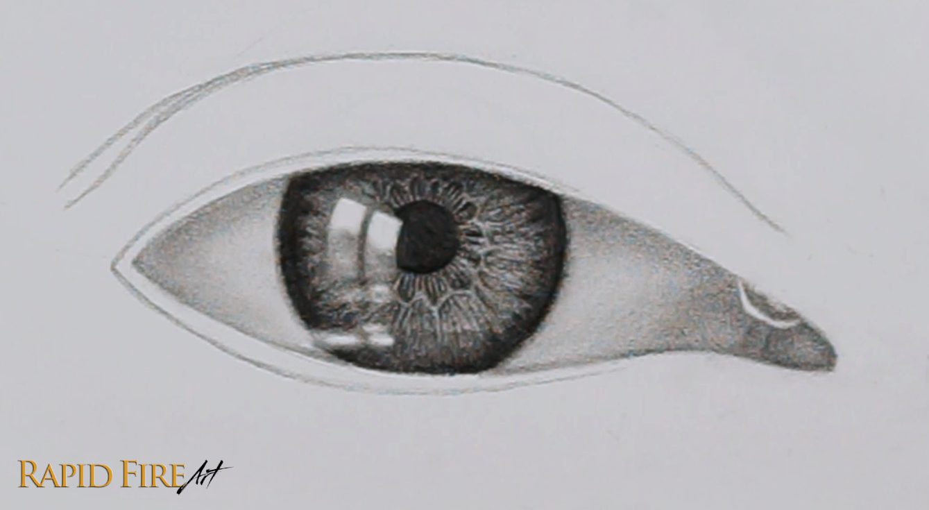 How to Draw a Teary Crying Eye Step 7_2