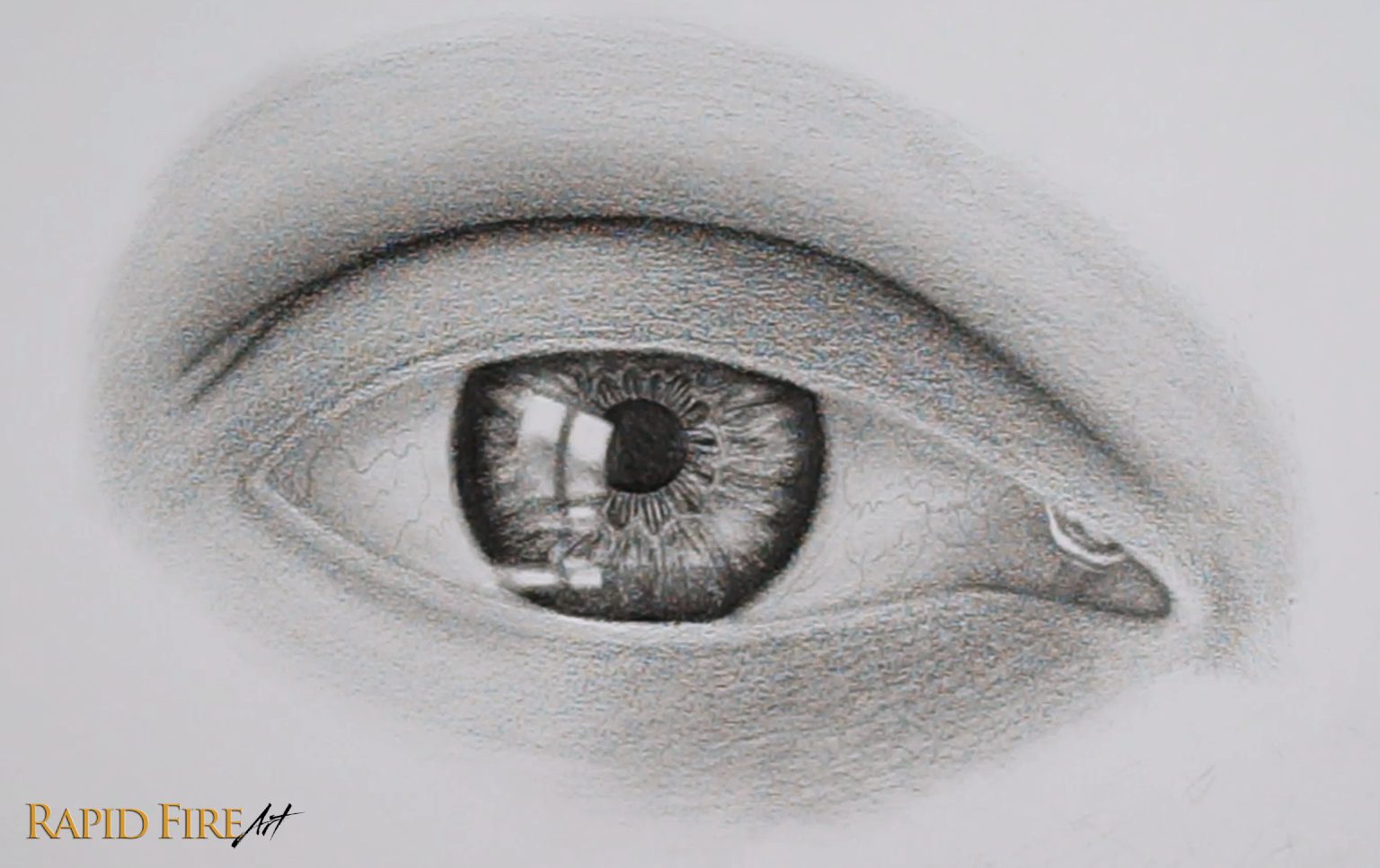 How to Draw a Teary Crying Eye Step 9