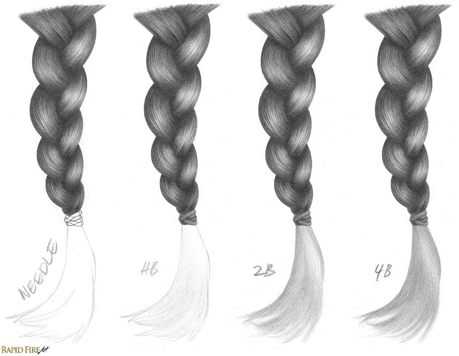 How to Draw Braids Step 8 RFA