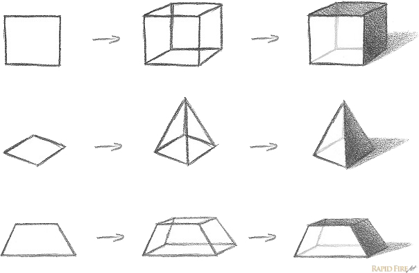 How to Draw Form_3D objects with shadows