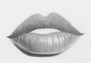 how to draw lips step by step 12