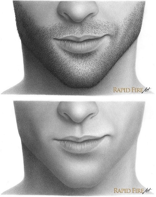 how to draw stubble