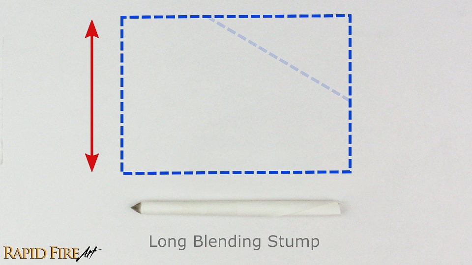 how to make a long ergonomic blending stump