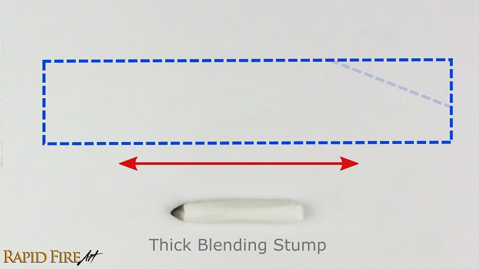 how to make a thick blending stump for blending large areas