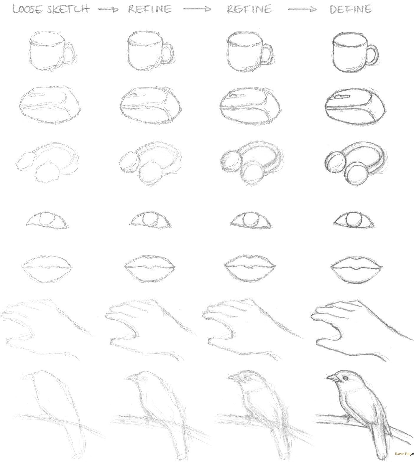How to Sketch_Beginners Sketching Examples RFA