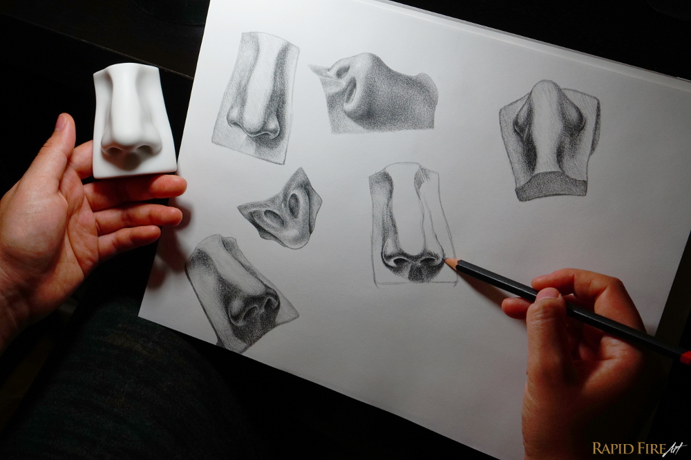 rapidfireart-nose-sculpture-art-study-2