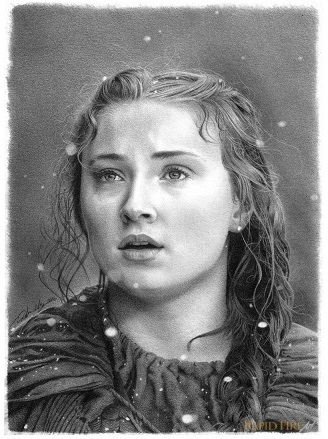 Shading using multiple pencils HB 4B 6B RFA