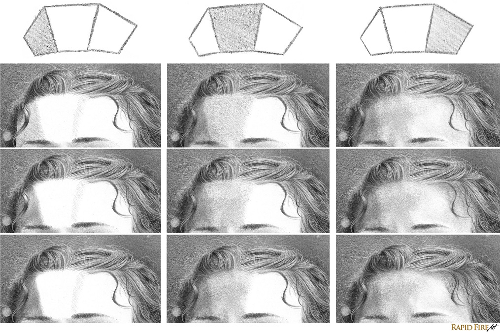 Step 6 Shading Forehead