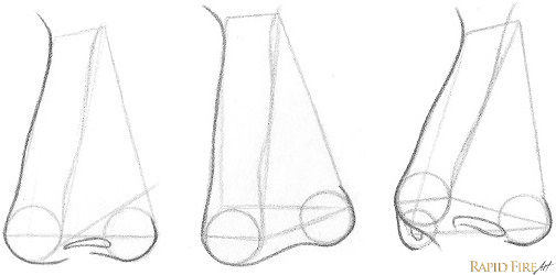 3/4 nose drawing tutorial