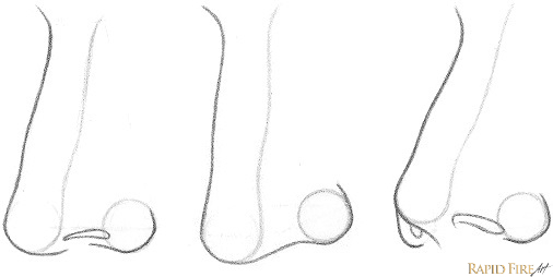 three quarter nose