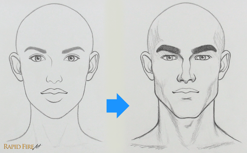 How to fix a drawing that looks too feminine female